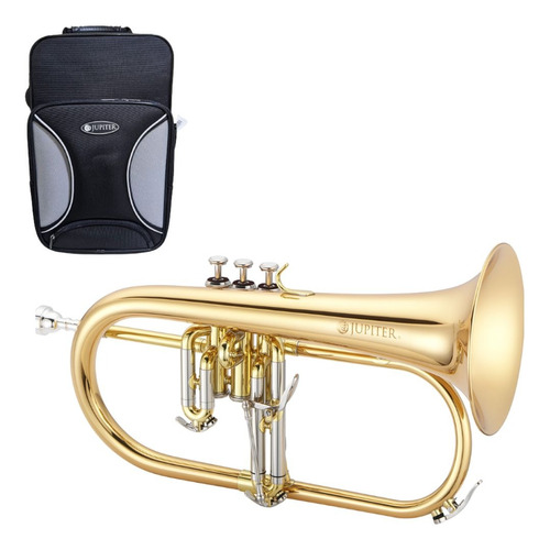 Flugelhorn Jupiter Serie 1100 Jfh1100r Dourado Sib Novo