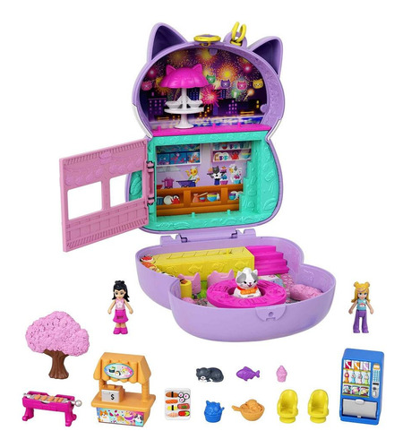 Maletín Polly Pocket Kitty para restaurante - Mattel