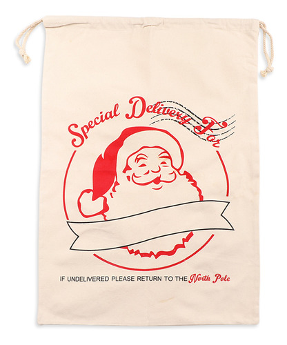 Bolsa De Regalo Con Cordón De Papá Noel, Suministros Navideñ