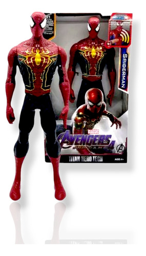 Muñecos Articulados Avengers Spiderman Hulk Thor 30cm Luz 