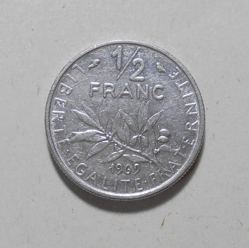Francia 1/2 Franco 1969 Km#931.1 - La Sembradora