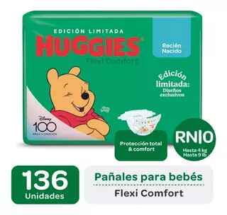 Pañales Huggies Flexi Comfort Rn Edicion Limitada X 4 Un