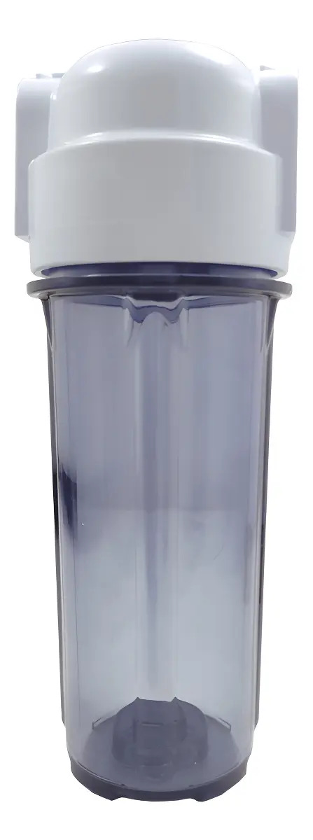 Filtro Água Carcaça Fumê 10 Rosca 1/2 S/ Elemento Filtrante