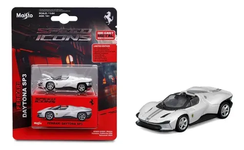 Miniatura Maisto 1:64 Ferrari Daytona Sp3 Brancos Branco