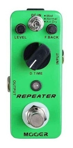 Pedal De Efecto Mooer Repeater Digital Delay 3 Modos