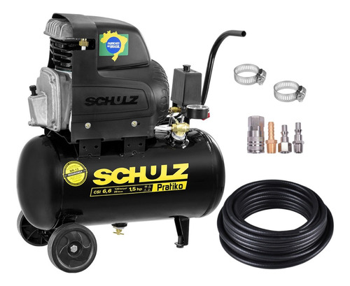 Compressor De Ar Csi6 Schulz 20l + Kit Engate Rapido