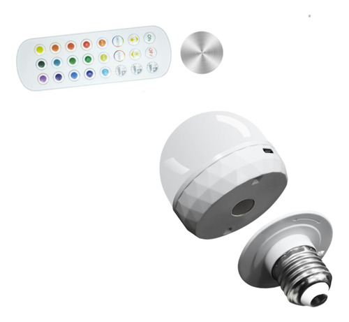 Bombilla Recargable E27 5w Para Apliques Y Lámparas Con