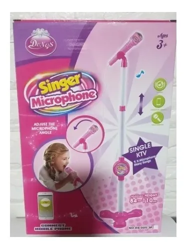 Microfono con pedestal niña hot sale