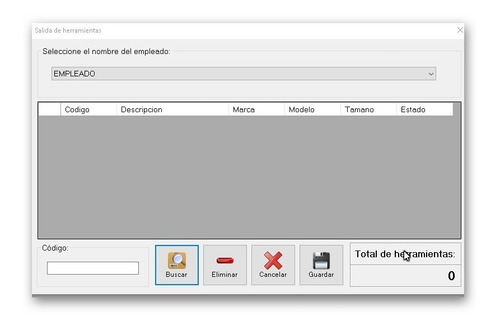 Software Salidas Herramientas Demo