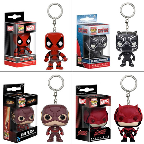 Juego De 10 Llaveros Funko Pop Mini Figuras Marvel