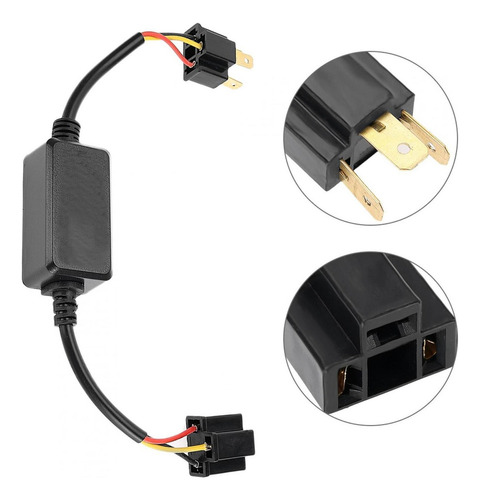 2 X H4 Led Faro Decodecoder Radio Anti-interferencia