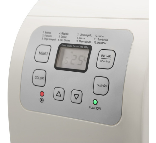 Imagen 4 de 4 de Horno De Pan Atma Hpat21wp Fabrica 12 Programas 550w