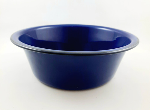 Ensaladera Enlozada Antigua Capea 22 Cm Azul Azul