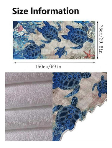 Zt (a)toalla De Playa De Microfibra Estampada Toalla De Baño
