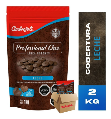 Cobertura Chocolate Leche Ambrosoli  2 Kg Professional Choc