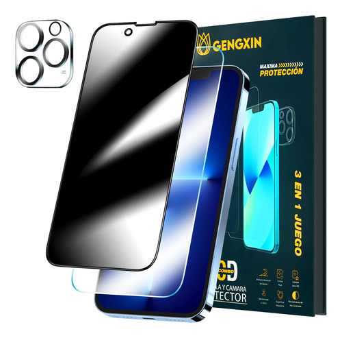 3 Pz Mica Premium De Cristal Templado Para iPhone 13 Pro Max