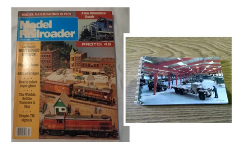 Revista Model Railroader 1988 Ferro Modelismo + Folleto