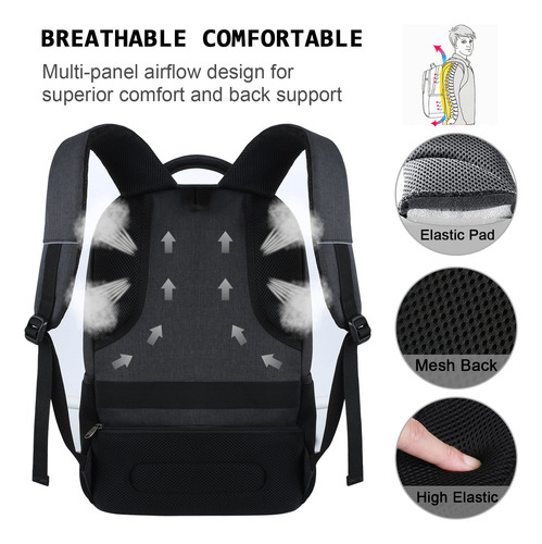 Mochila Delgada Impermeable 15.6 Y 17 Pulgadas