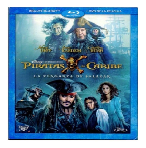 Piratas Del Caribe 5 La Venganza De Salazar Blu-ray + Dvd