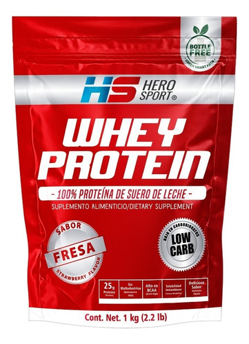 Bionutrients Proteina De Suero Whey Protein Fresa 1kg Local