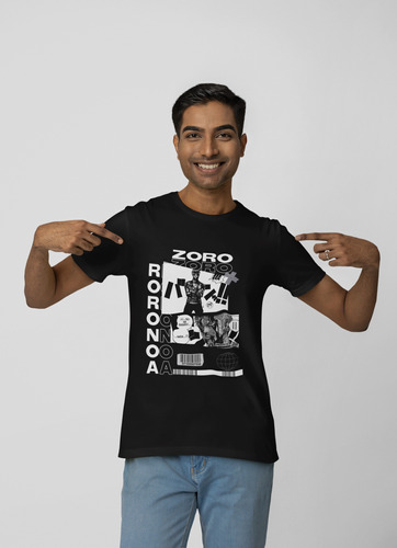 Playera Zoro Roronoa One Piece Algodon Peinado Premium