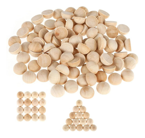 3 Paquete Variado De Cuentas De Madera Para 3 Piezas