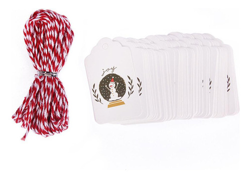 3 Paquete De 6x50 Etiquetas De Navidad En Papel 3 Piezas