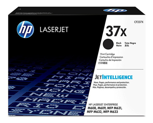 Toner Hp 37x Cf237x Negro Alta Capacidad M601 M631