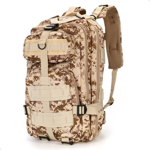 Mochila Tatica Camping Reforçada Militar Camuflada 30 Litros