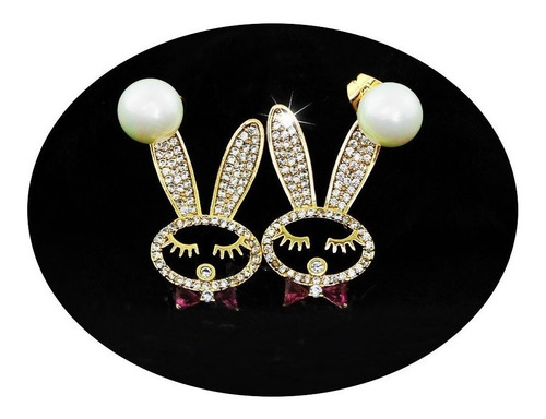 Aretes Pendientes Broqueles Oro 18k Mujer Elegante Joyas