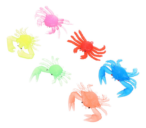 12 Minianimales Marinos De Simulación De Cangrejos Con Forma