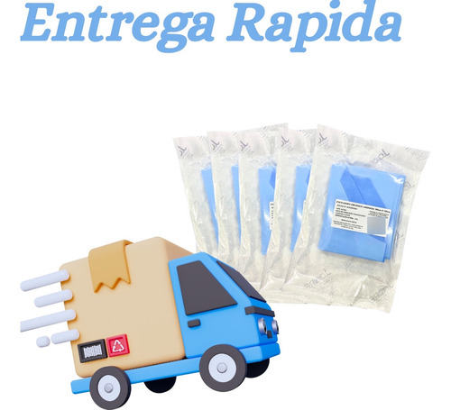 Campo Cirúrgico Sms Fenestrado Estéril 50x50 Kit C/ 100 Un