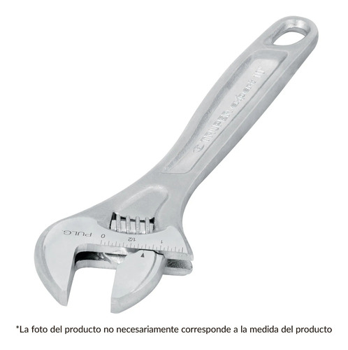 Llave Ajustable Cromada 6  Truper (15505)