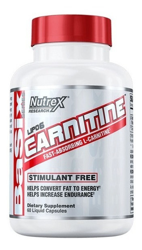 Lipo 6 Carnitina Nutrex® X 60 Cápsulas - Quemador De Grasa