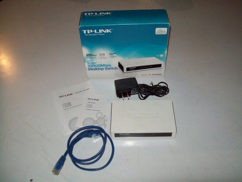 Imagen 1 de 3 de Switch 5 Puertos Tp-link Tl-sf1005d