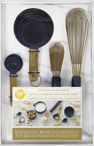 Set De Utencilios Para Mezclar Y Medir Azul C/10 2103-0-0069