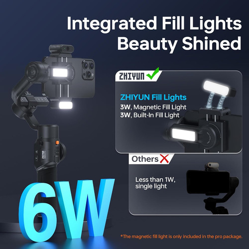 Estabilizador Cardan Zhiyun Smooth 5s Ai, 3 Eixos, Preto