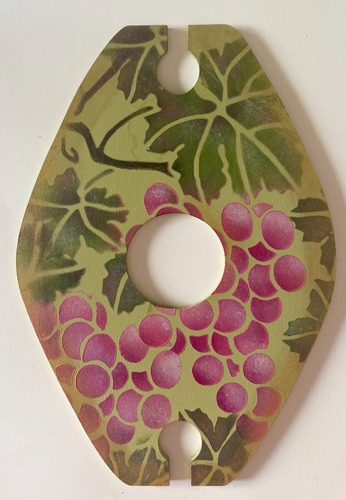 Imagen 2 de 3 de Corte Fibrofácil Para Pintar, Modelo Porta Copas X 2 De Vino