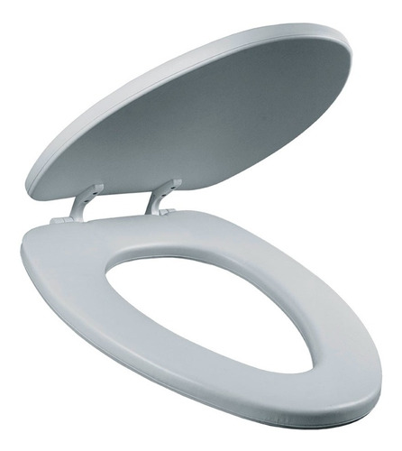 Asiento Para Baño Alargado Acolchado Blanco