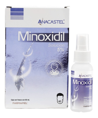 Imagen 1 de 9 de Spray Anacastel Minoxidil 5% Solución Cabello Y Barba 60 Ml