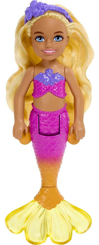 Muñeca Barbie Sirena Chelsea Con Pelo Rubio, Juguetes De Sir