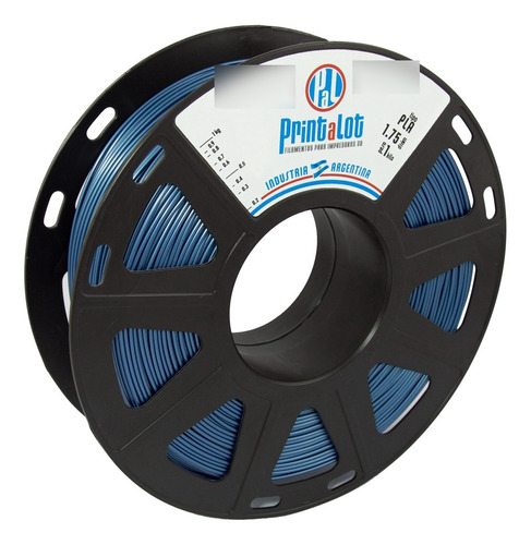 Imagem 1 de 5 de Filamento 3d Pla Printalot 1kg 1,75mm - Metal Azul Cobalto