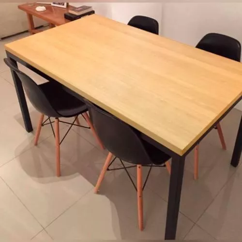 Segunda imagen para búsqueda de mesa comedor hierro madera