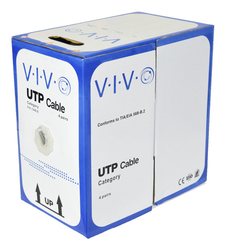 Cable Ethernet Lan Cat-5e A Granel Vivo 500 Ft/cable Utp