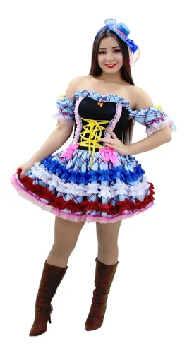 Vestido de festa junina adulto mercado livre 2025