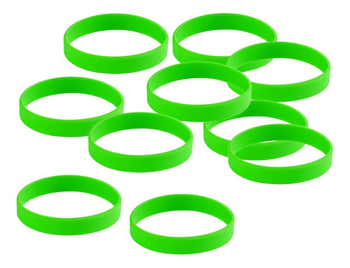 Nuevo Set De Pulseras Deportivas De Silicona For Mujer Verde
