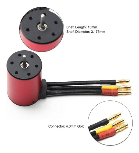 Goolrc 3650 3100kv Motor Sin Escobillas Con Controlador De V