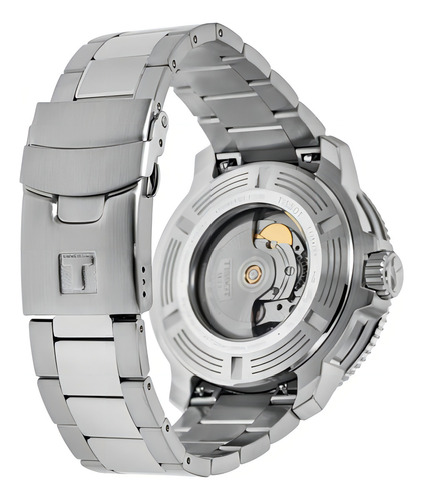 Correa de reloj automática Tissot T120.429.11.051.01 Seastar 1000 Gmt, color plateado
