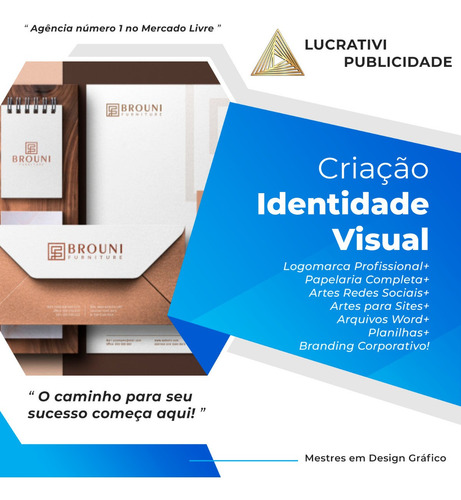 Logotipo Logomarca Cartão Identidade Visual Facebook Folder