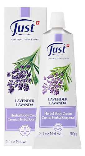 Crema De Lavanda Swiss Just 60 G - Crema De Hierbas Con Lava